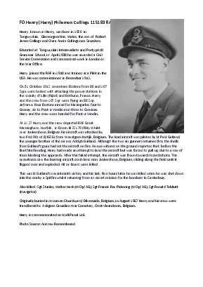 A preview of a PDF biography for Collings, Henry Philemon